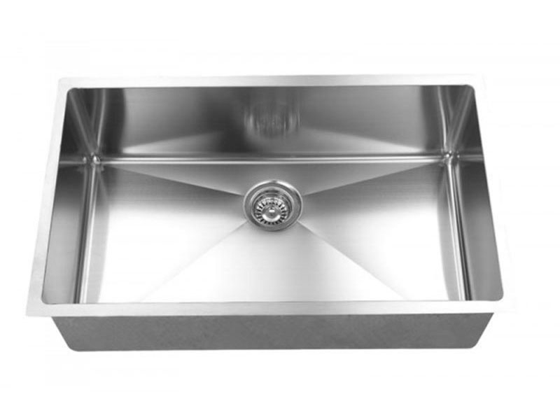 RR2818C Handcrafted Single Bowl Sink with Rounded Corners